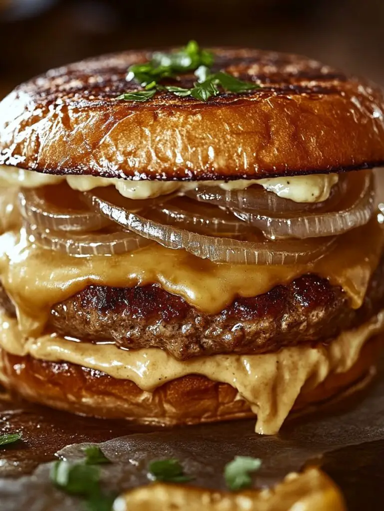 French Onion Soup Burger