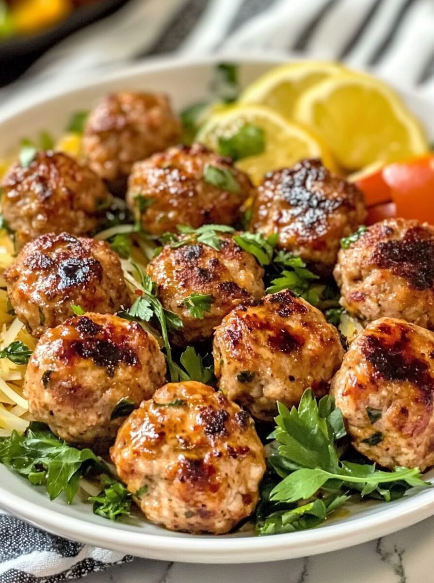 Air Fryer Turkey Meatballs