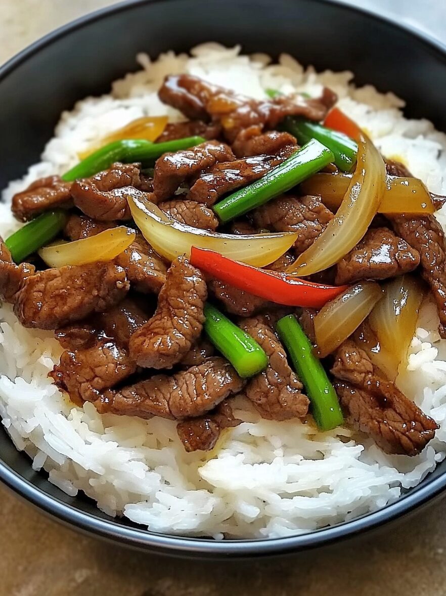 Chinese Beef and Onion Stir-Fry