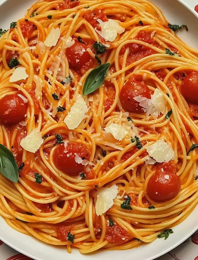 Gluten-Free Spaghetti with Garlic Tomato Sauce