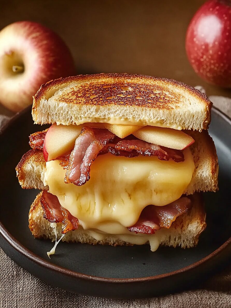 Grilled Cheese with Apple and Bacon