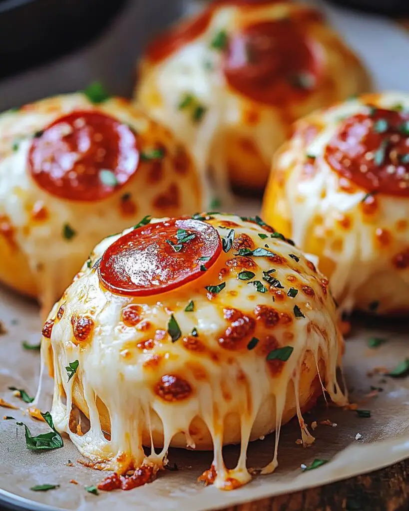 Cheesy Pepperoni Pizza Bombs