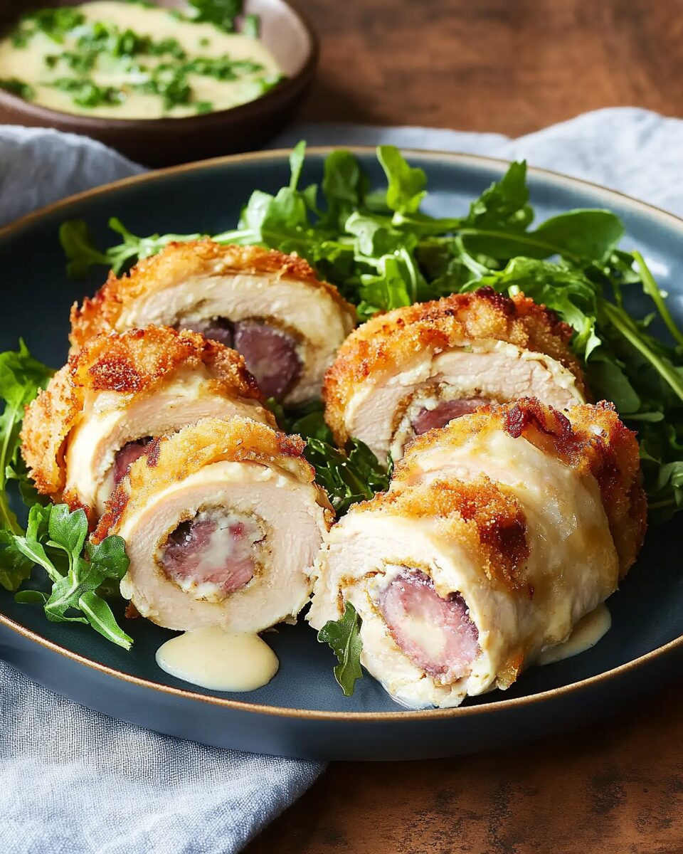 Cordon Bleu Chicken Rolls