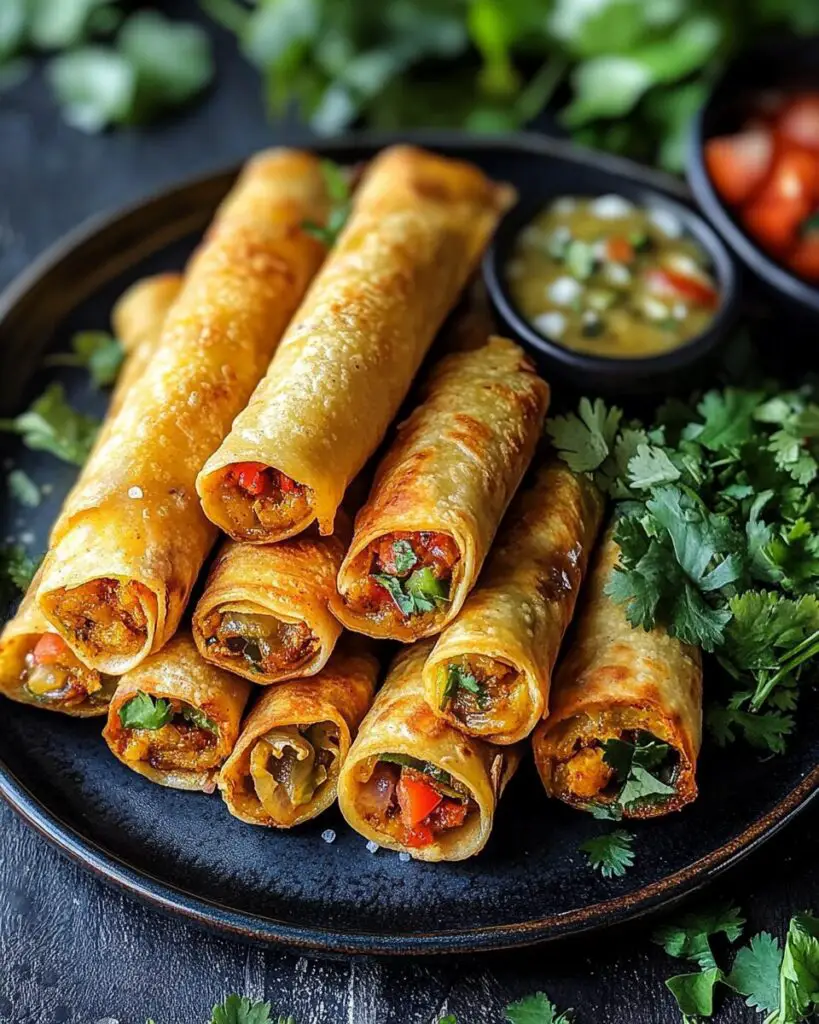 Crispy Vegan Taquitos