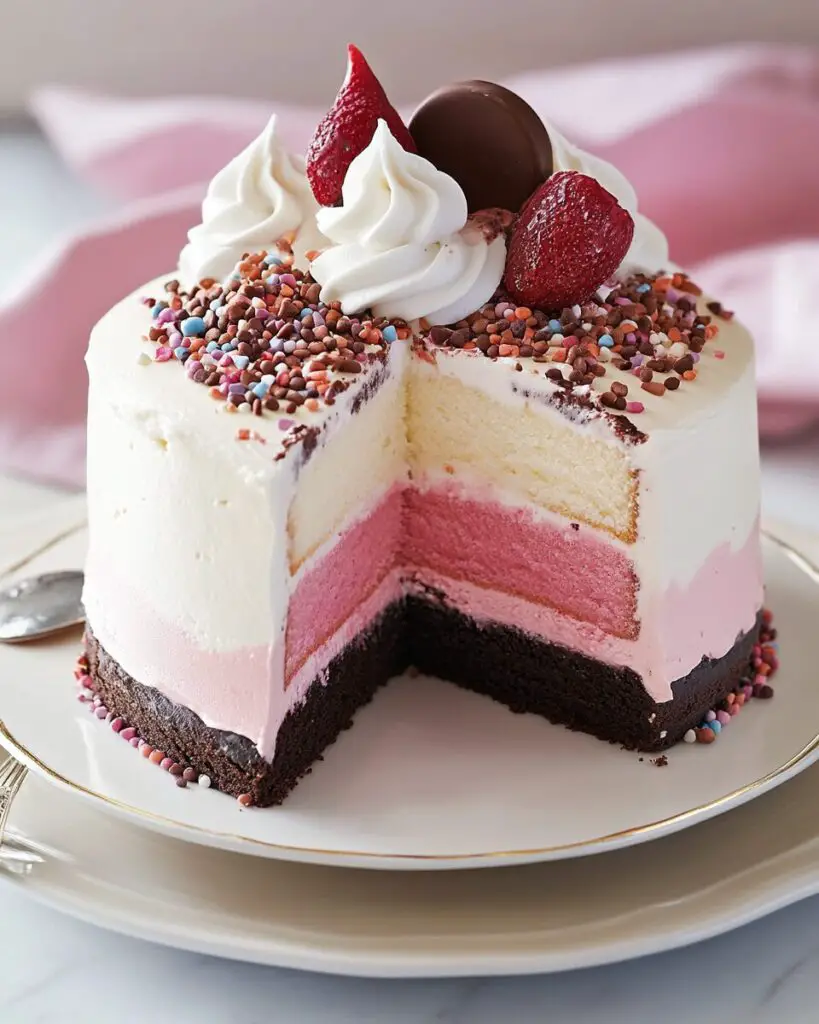 Neapolitan Ice Cream Cake