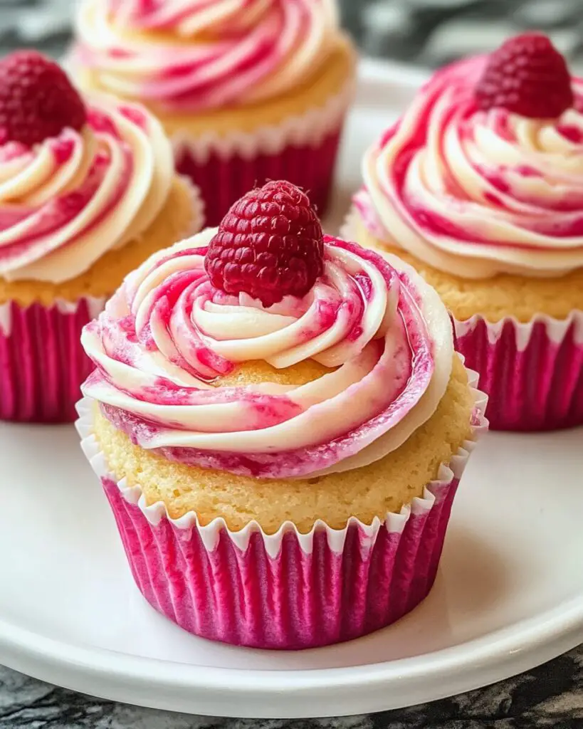 Raspberry Swirl Cupcakes