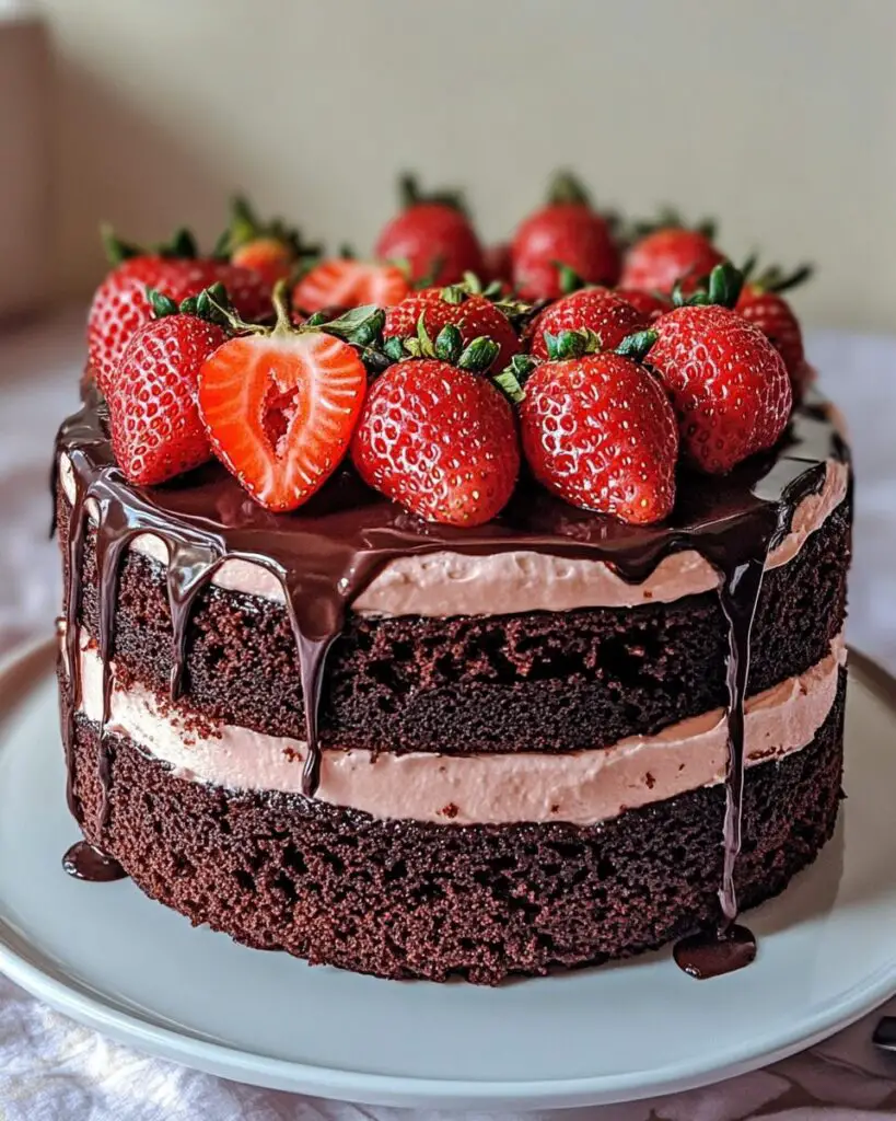 Strawberry Chocolate Cake