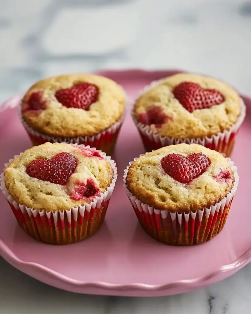 Valentine's Day Strawberry Muffins