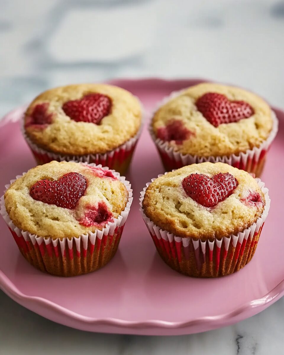 Valentine's Day Strawberry Muffins
