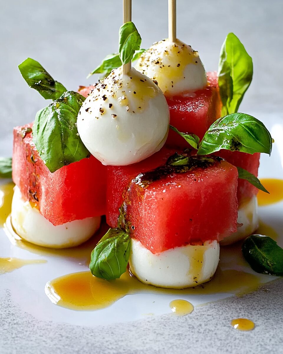 Watermelon Caprese Bites