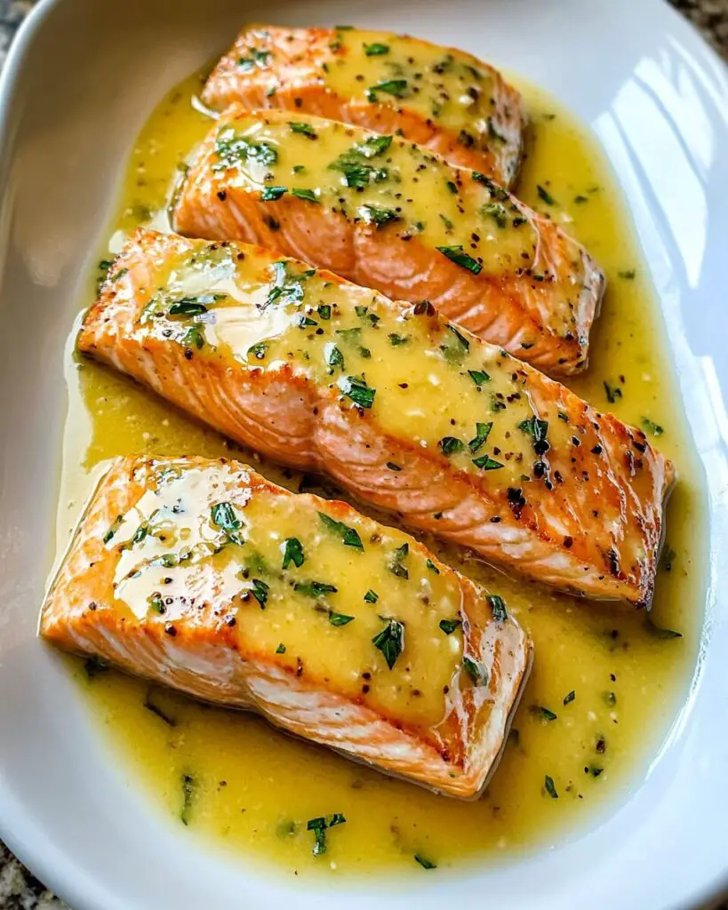 Baked Salmon with Buttery Honey Mustard Sauce