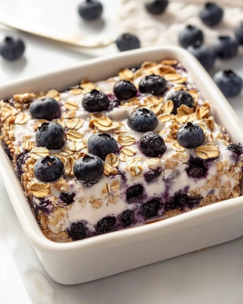 Blueberry Oatmeal Breakfast Bake