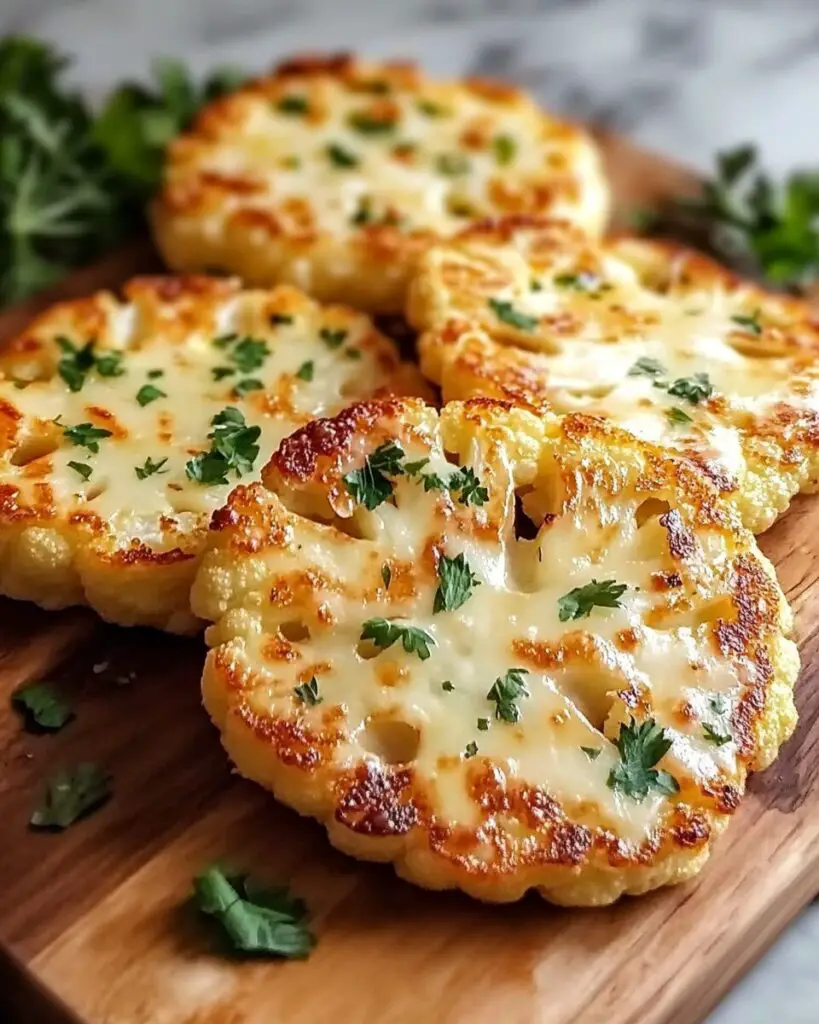 Cheesy Baked Cauliflower Steaks
