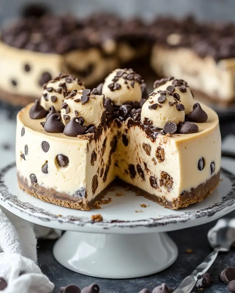 Chocolate Chip Cookie Dough Cheesecake