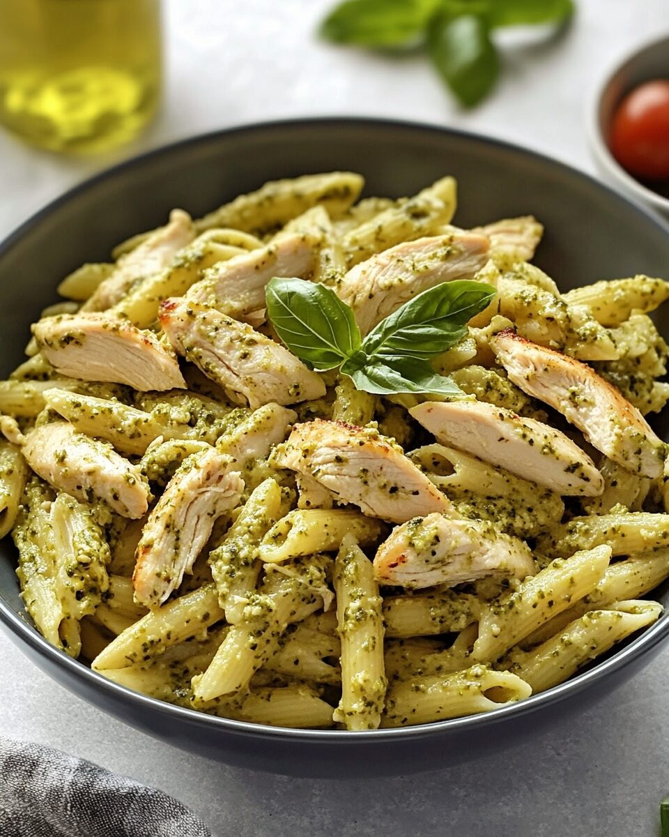Creamy Chicken Pesto Pasta