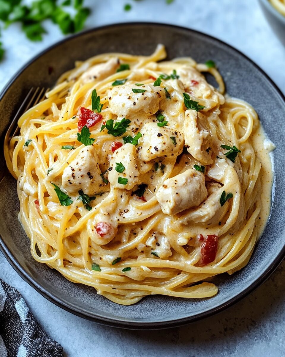 Creamy Chicken Spaghetti