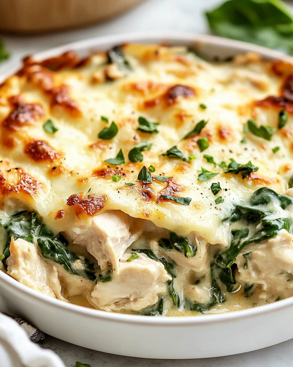 Creamy Chicken and Spinach Casserole