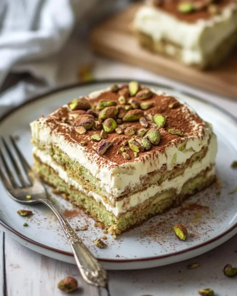 Creamy Pistachio Tiramisu