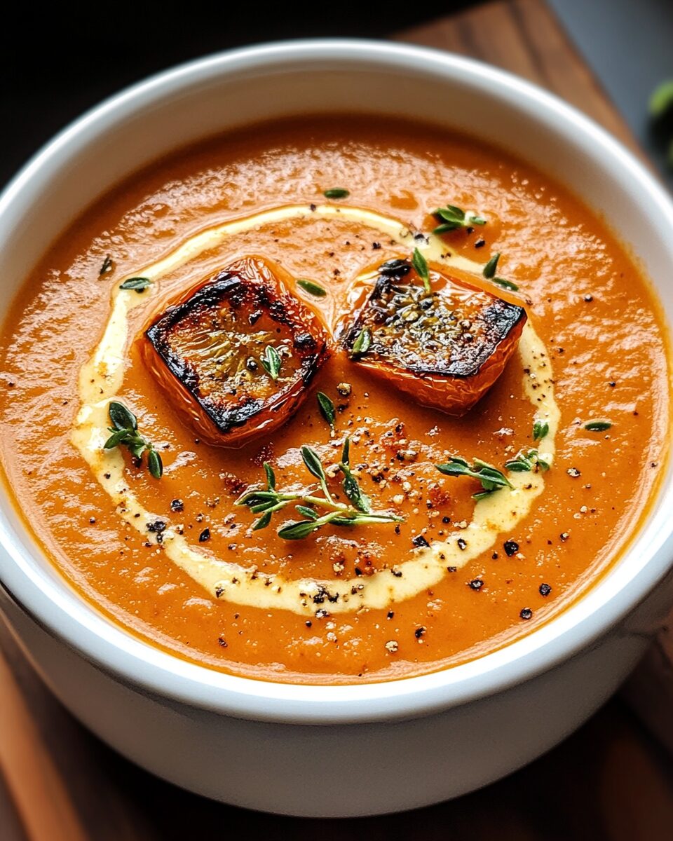 Creamy Roasted Garlic Tomato Soup