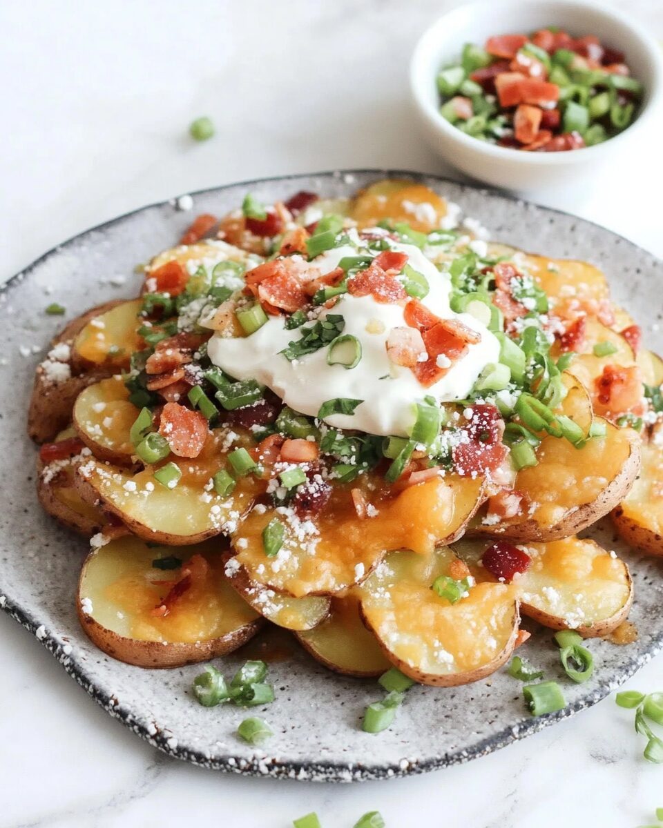 Crispy Irish Potato Nachos