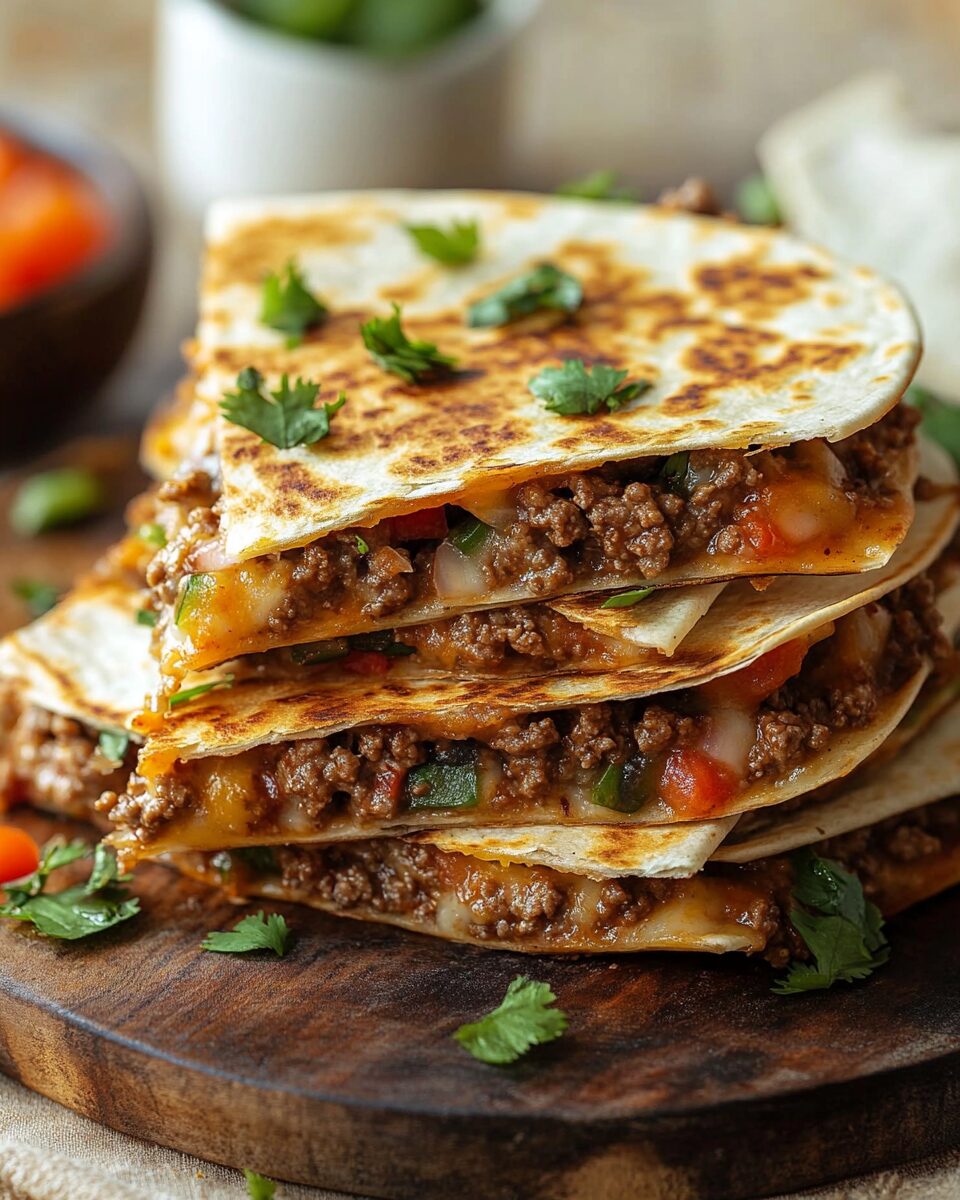 Ground Beef Quesadillas