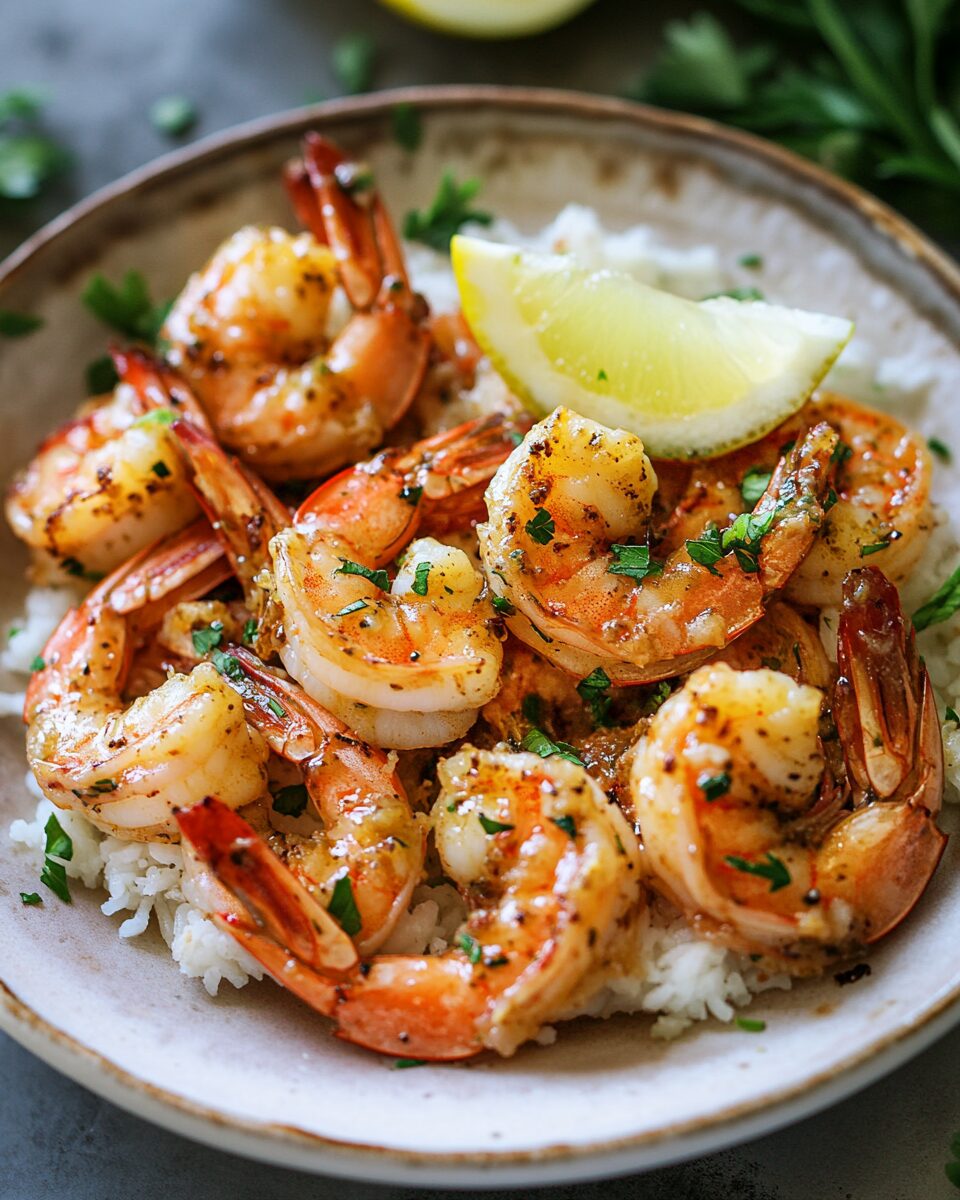 Hawaiian Style Garlic Shrimp