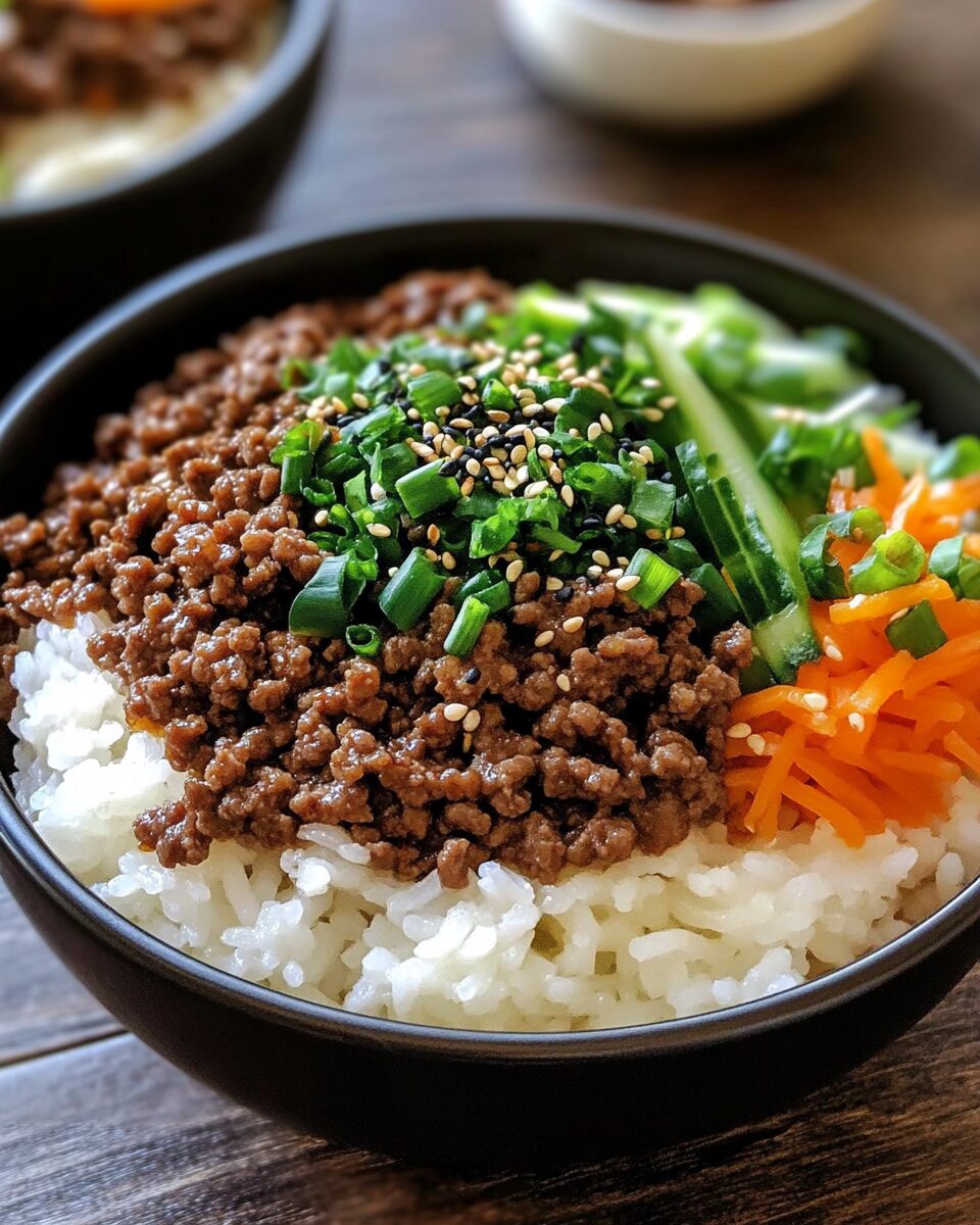 Korean Ground Beef Bowl