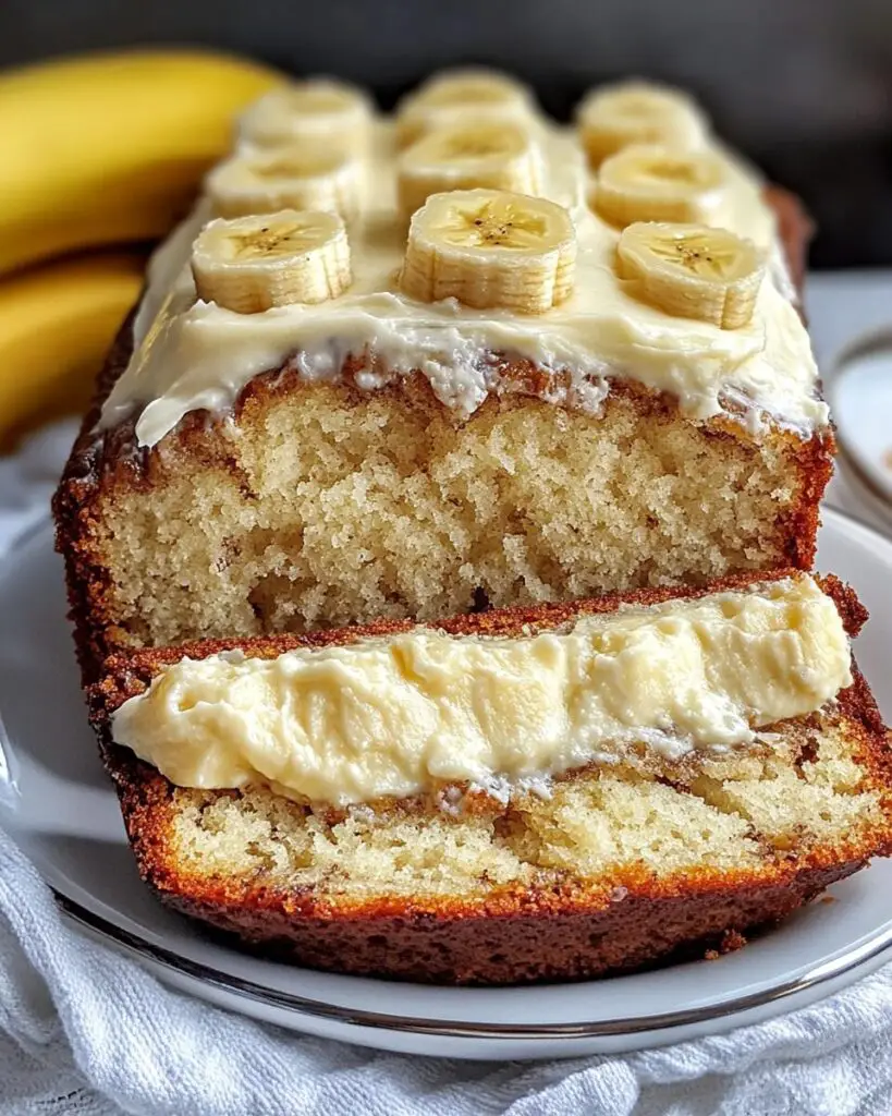 Moist & Delicious Cream Cheese Banana Bread