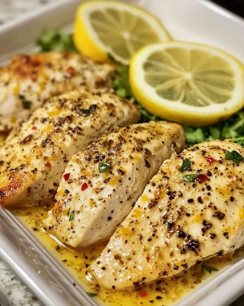 Oven-Baked Garlic Lemon Pepper Chicken