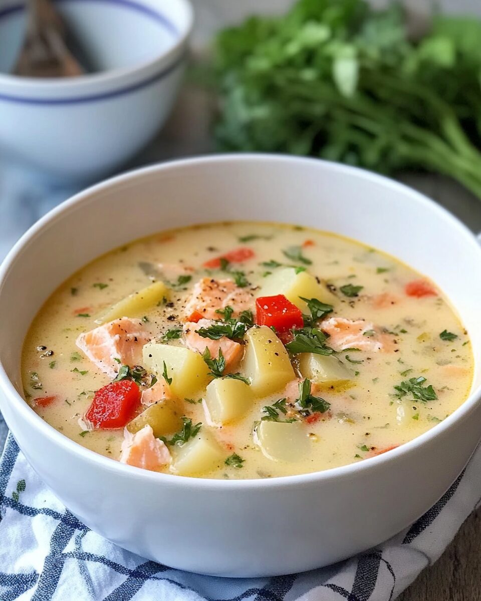 Potato and Salmon Soup