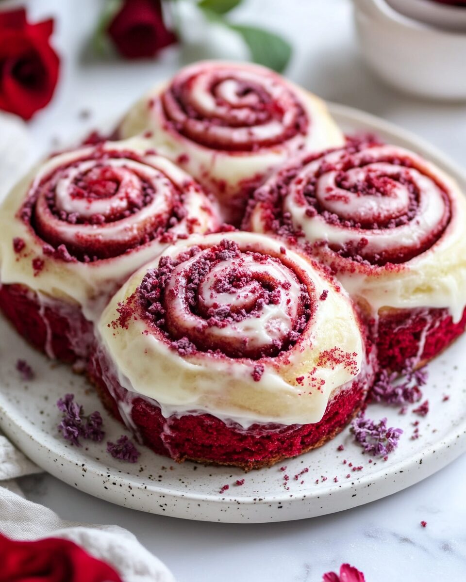 Red Velvet Cinnamon Rolls