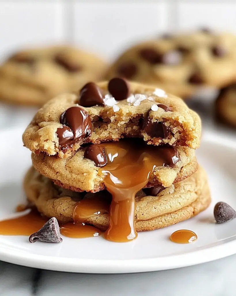 Salted Caramel Chocolate Chip Cookies