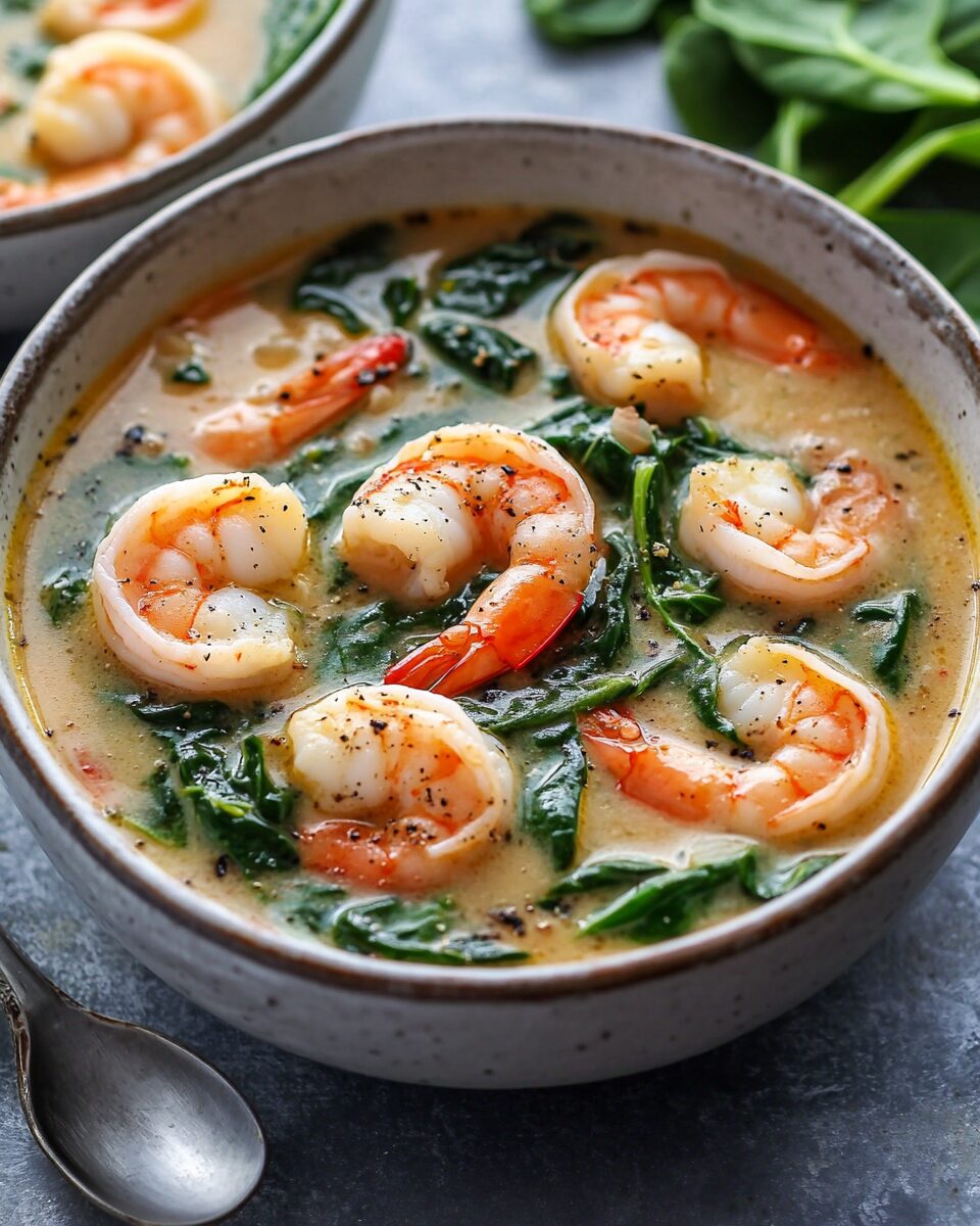 Tuscan Shrimp Spinach Soup