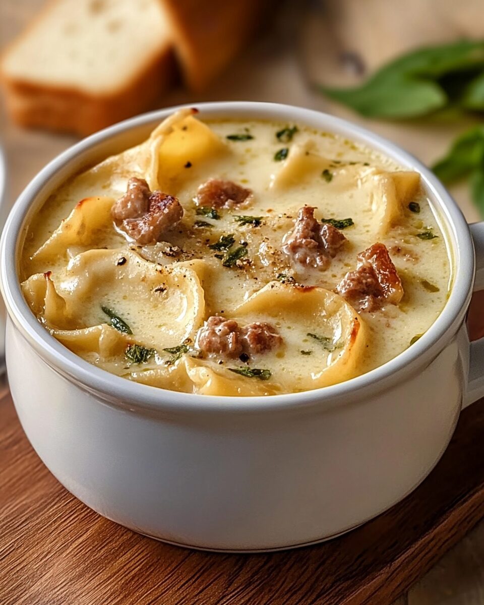 Creamy Alfredo Lasagna Soup