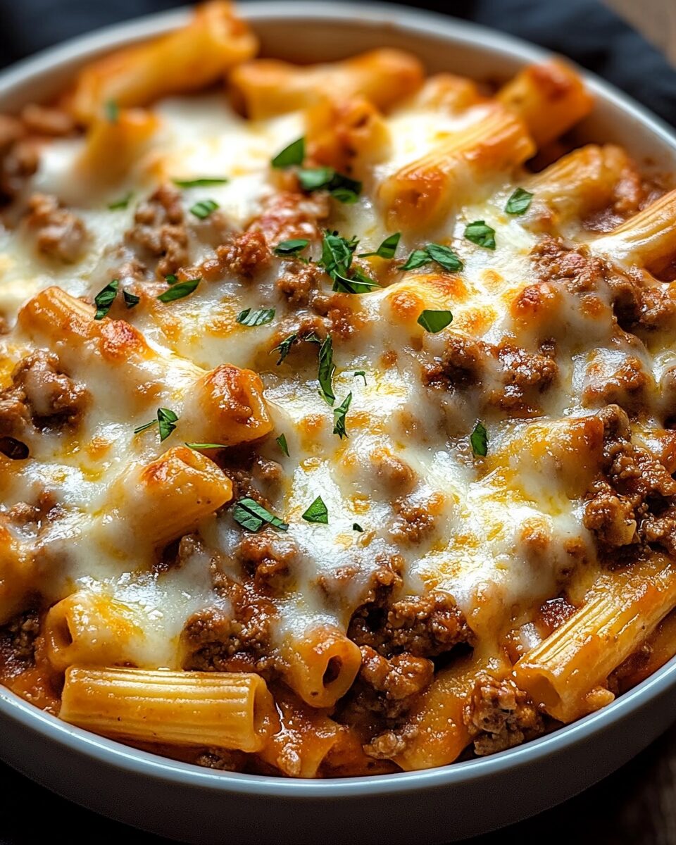 Creamy Cheesy Baked Ziti