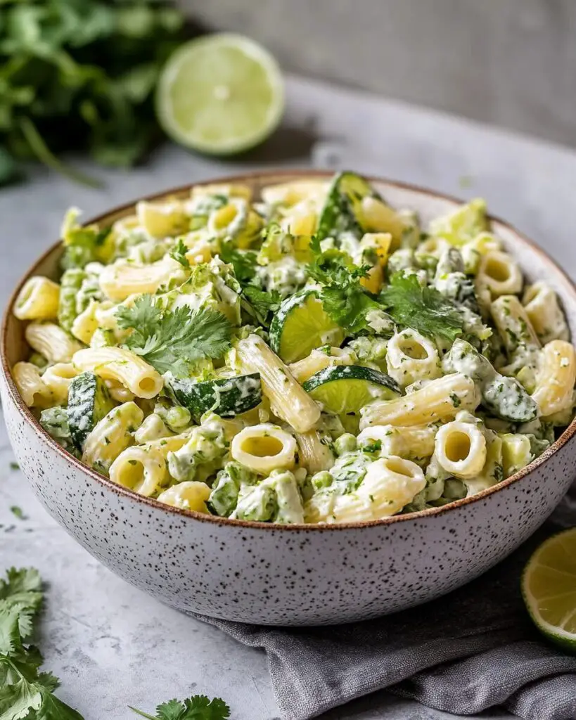 Creamy Cilantro Lime Pasta Salad