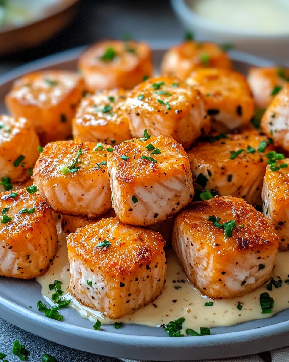 Crispy Bang Bang Salmon Bites