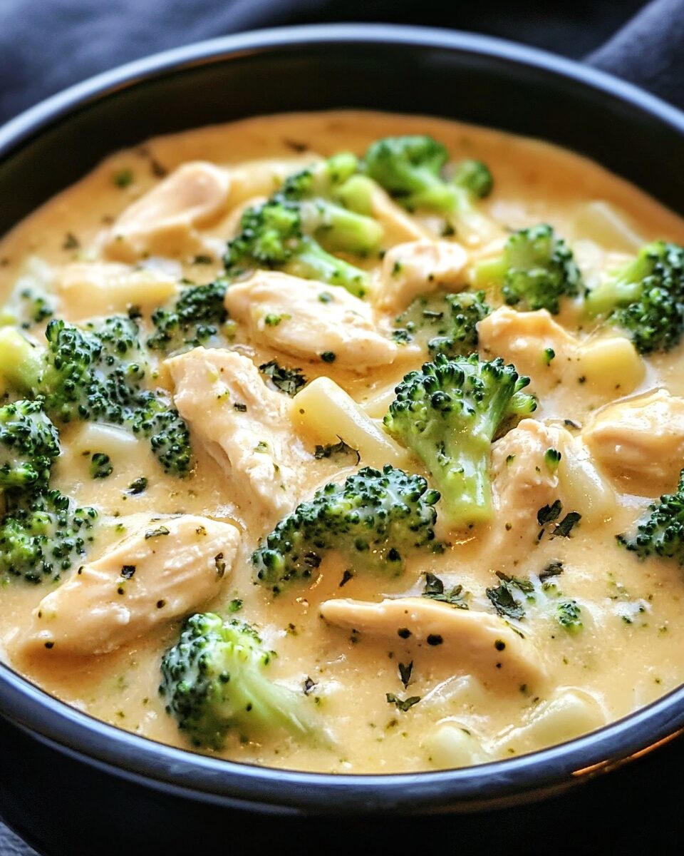 Crockpot Chicken Broccoli Alfredo