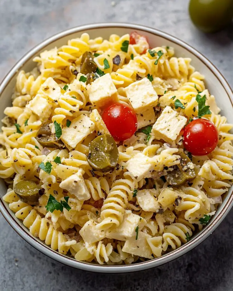 Dirty Martini Pasta Salad