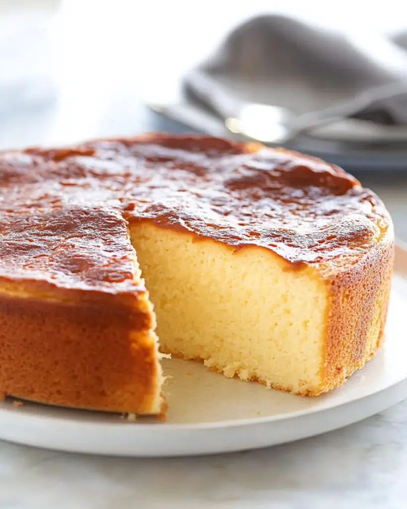 Fluffy 3-Ingredient Creamy Yogurt Cake