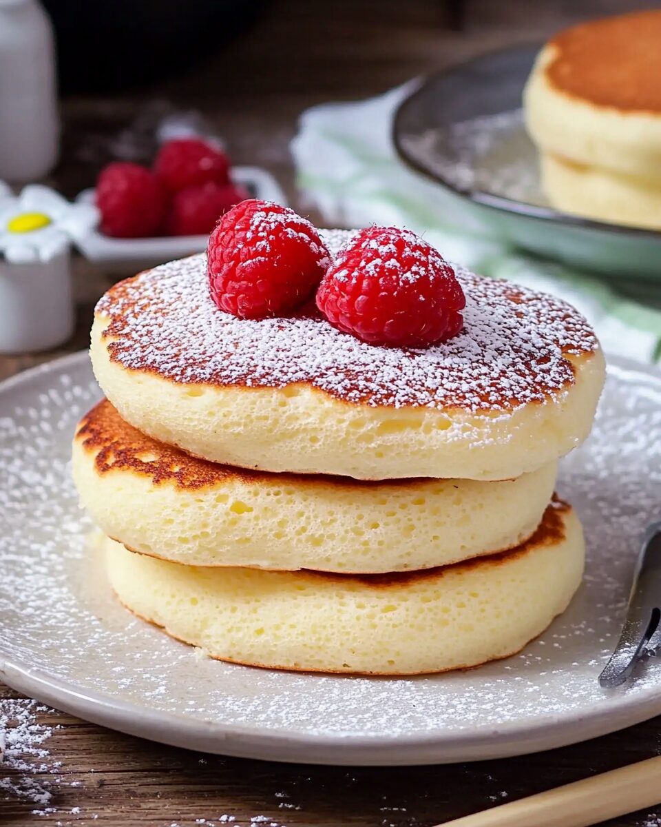 Fluffy Japanese Soufflé Pancakes