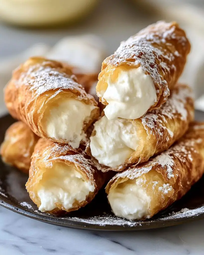 Italian Cream-Filled Cannoncini
