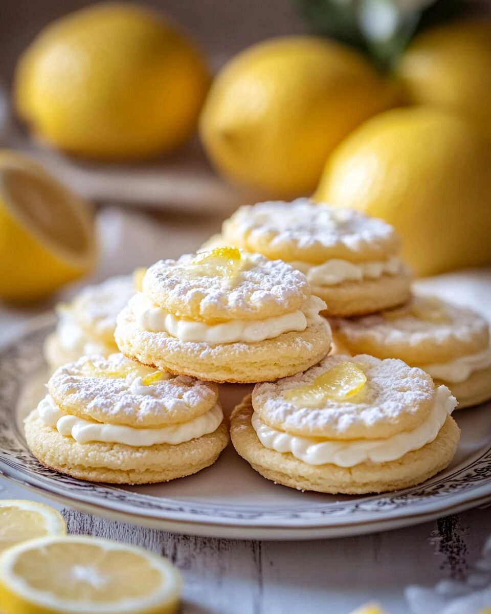 Lemon Cookies with Lemon Cream