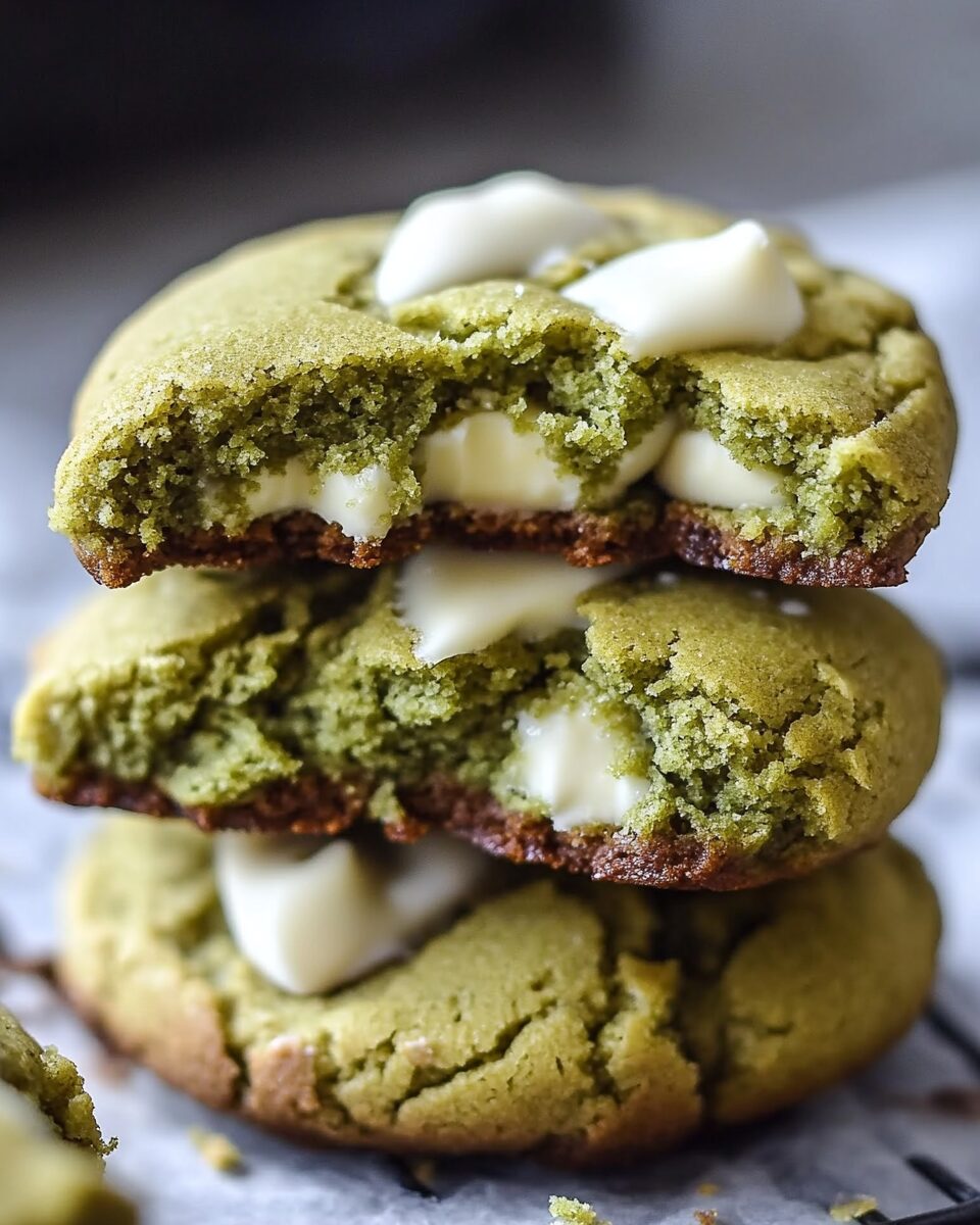 Levain-Style Matcha White Chocolate Cookies