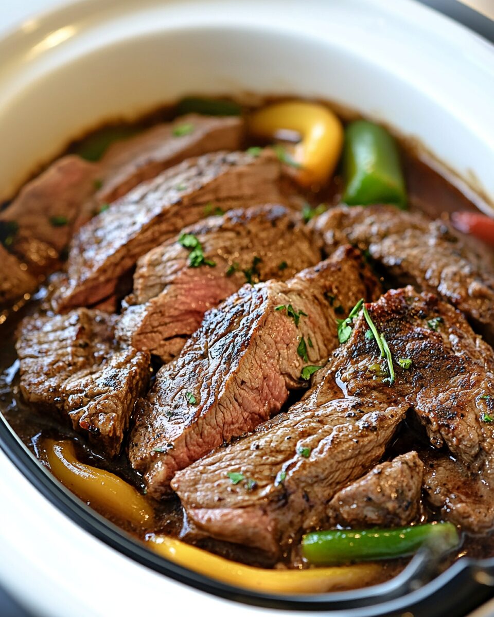 Pepper Steak in a Crock Pot