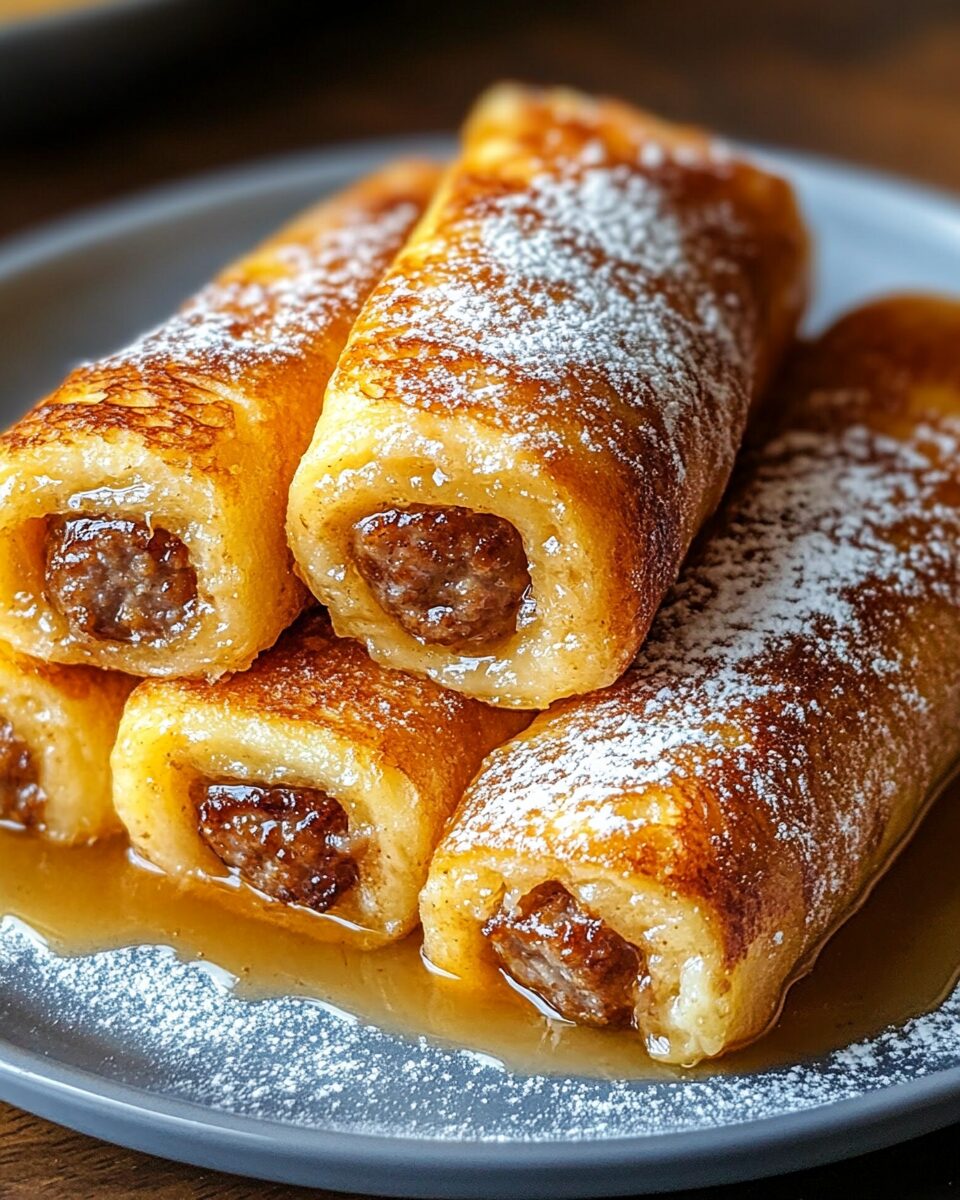 Sausage French Toast Roll-Ups