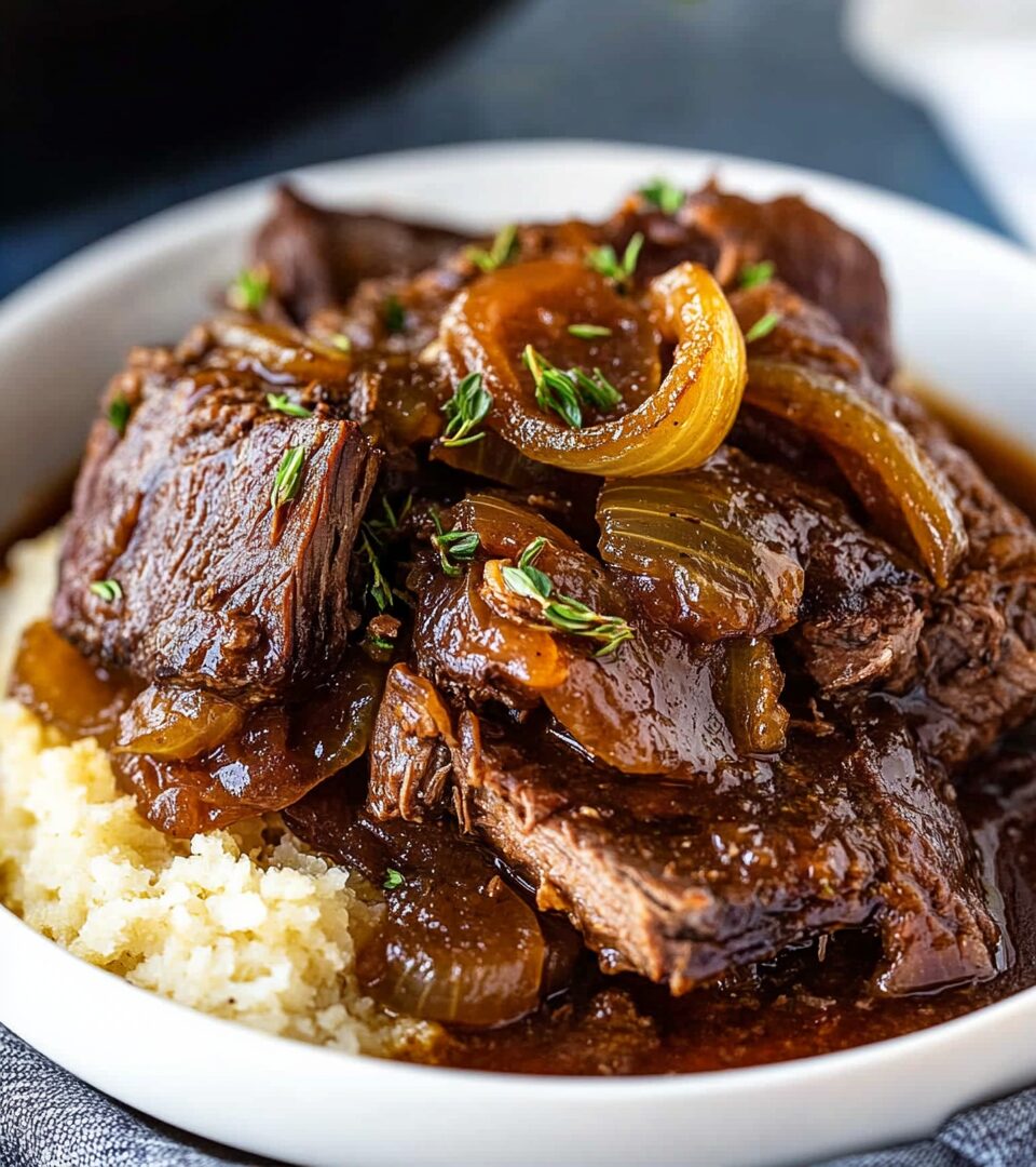 Slow Cooker French Onion Pot Roast
