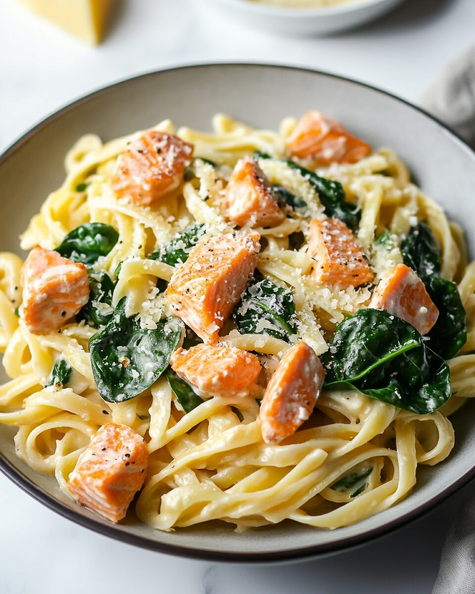 Spinach Salmon Pasta