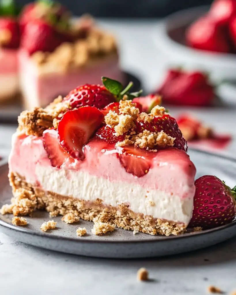 Strawberry Crunch Cheesecake