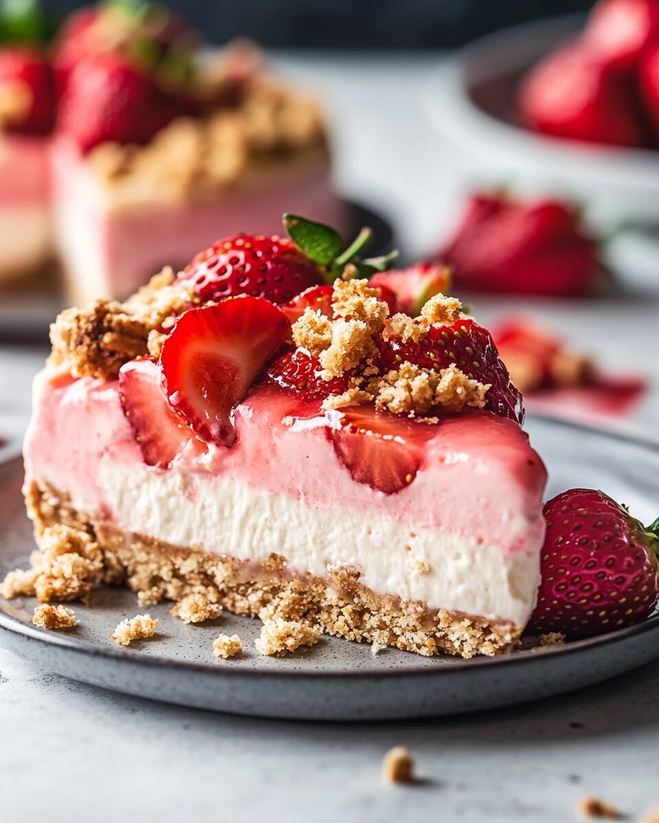 Strawberry Crunch Cheesecake